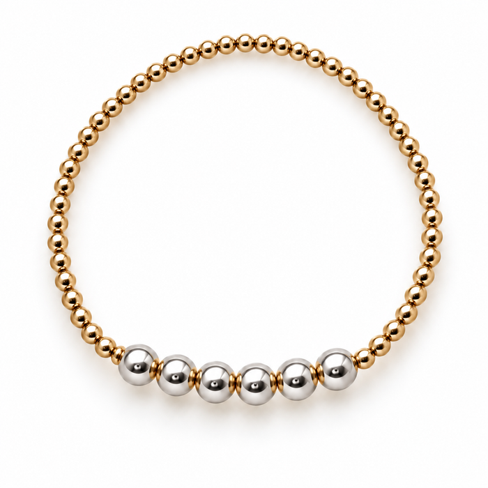 Essential Bicolor Line Bracelet 3 mm & 6 mm