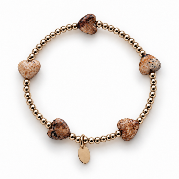 Symbols Five Hearts Bracelet Picture Jasper