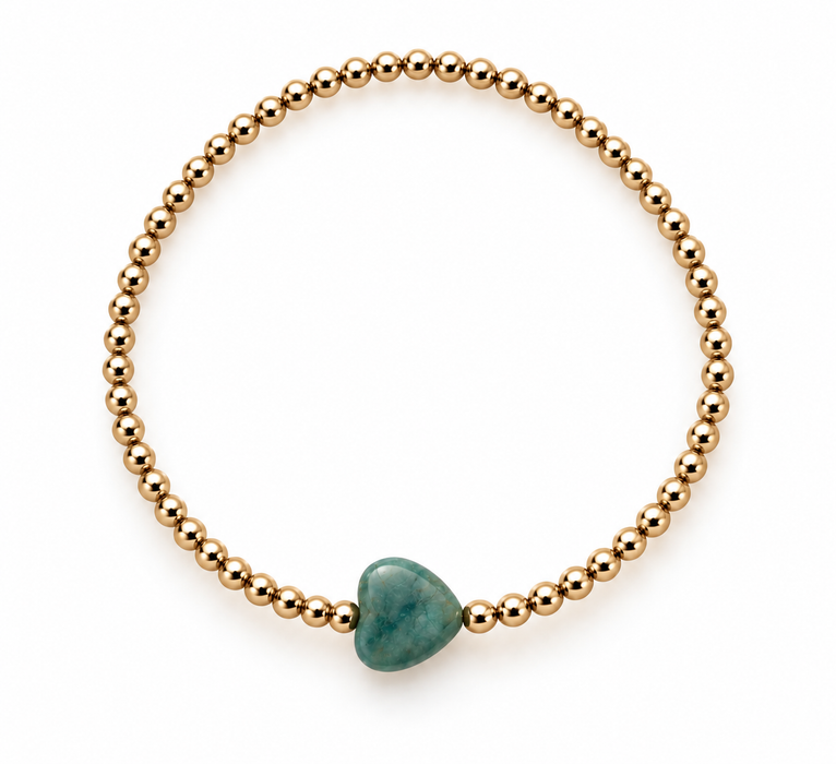 Symbols One Heart Bracelet Agate