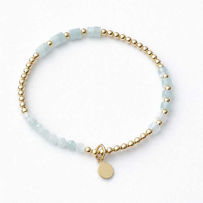 Essential Aquamarine  Mix Bracelet