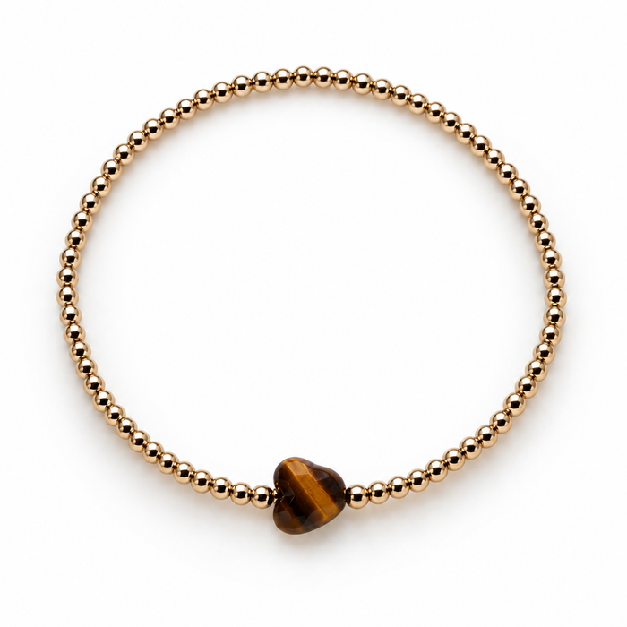 Symbols One Heart Bracelet Tiger Eye