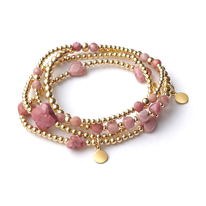 Essential Rodochrosite Statement Bracelet