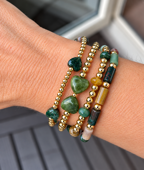 Symbols One Heart Bracelet Agate