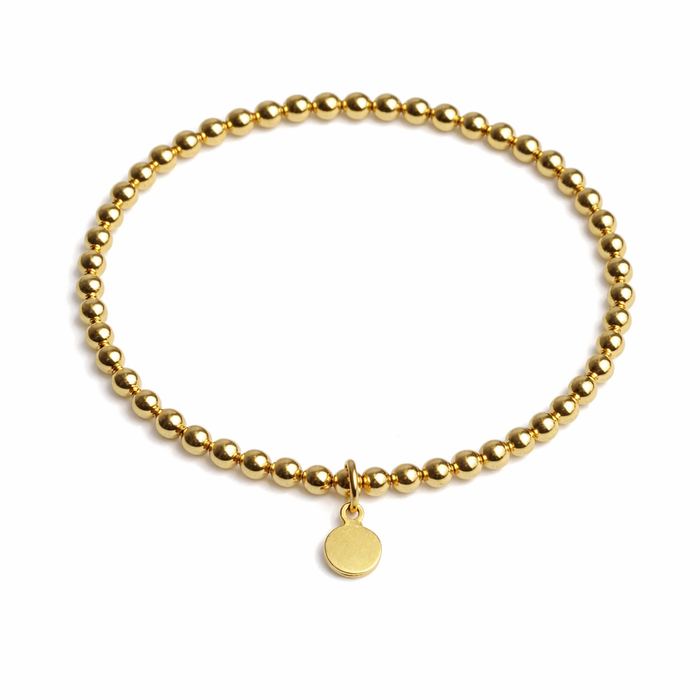 Essential Gold Beads Bracelet 4 mm