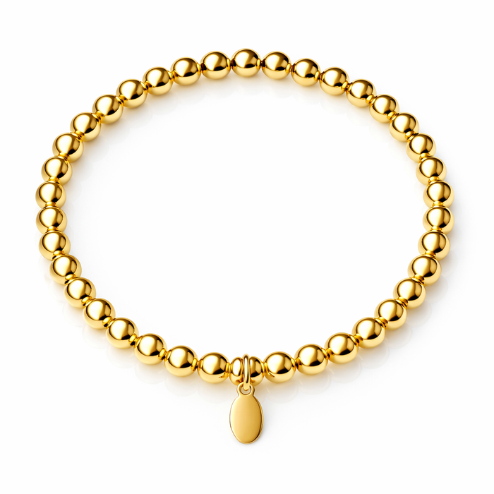 Essential Gold Beads Bracelet 5 mm
