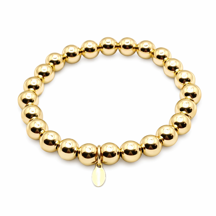 Essential Gold Beads Bracelet 8 mm