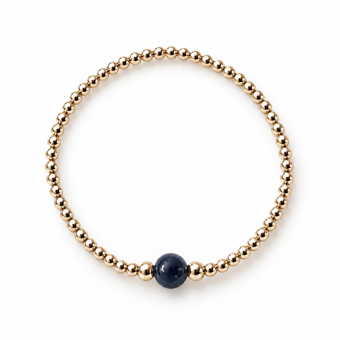 Essential Single Black Onyx  Bracelet