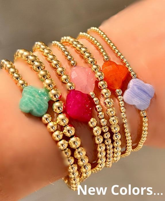 Symbols Five Hearts Bracelet Amazonite