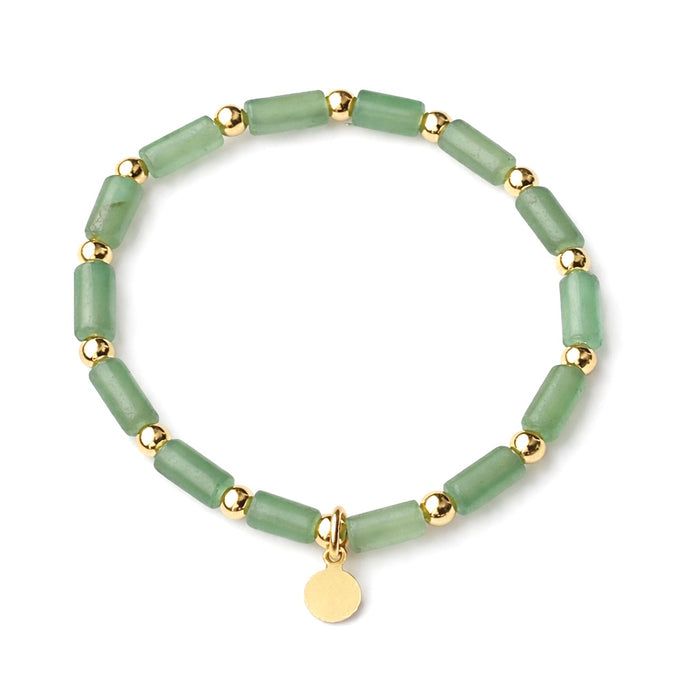 Essential Aventurine  Bar Statement Bracelet