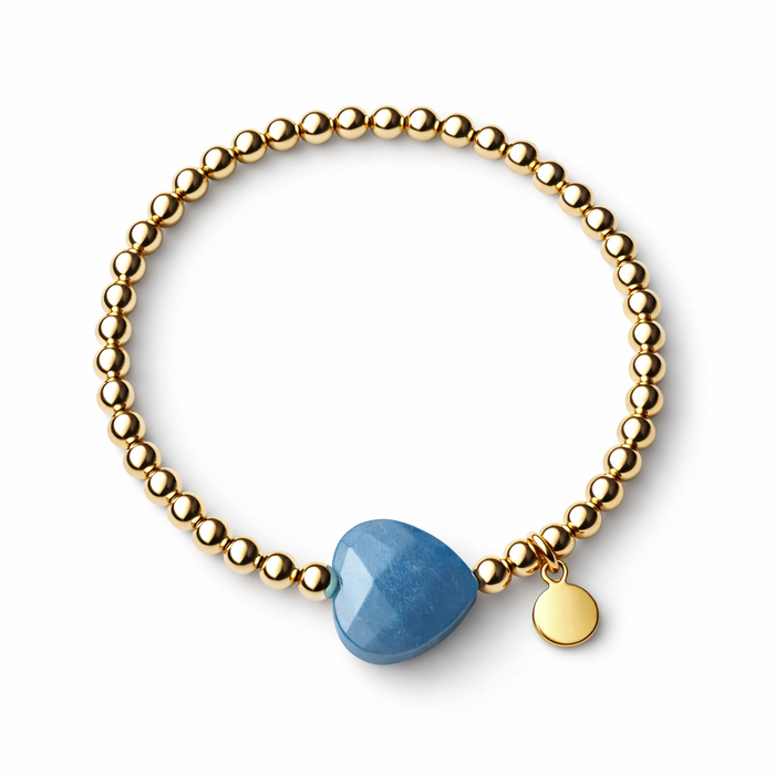Symbols Heart Bracelet Blue Aventurine